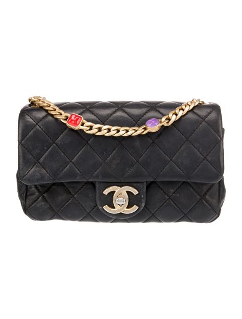 Chanel Mini Rectangular Resin Pearl Samba Flap 